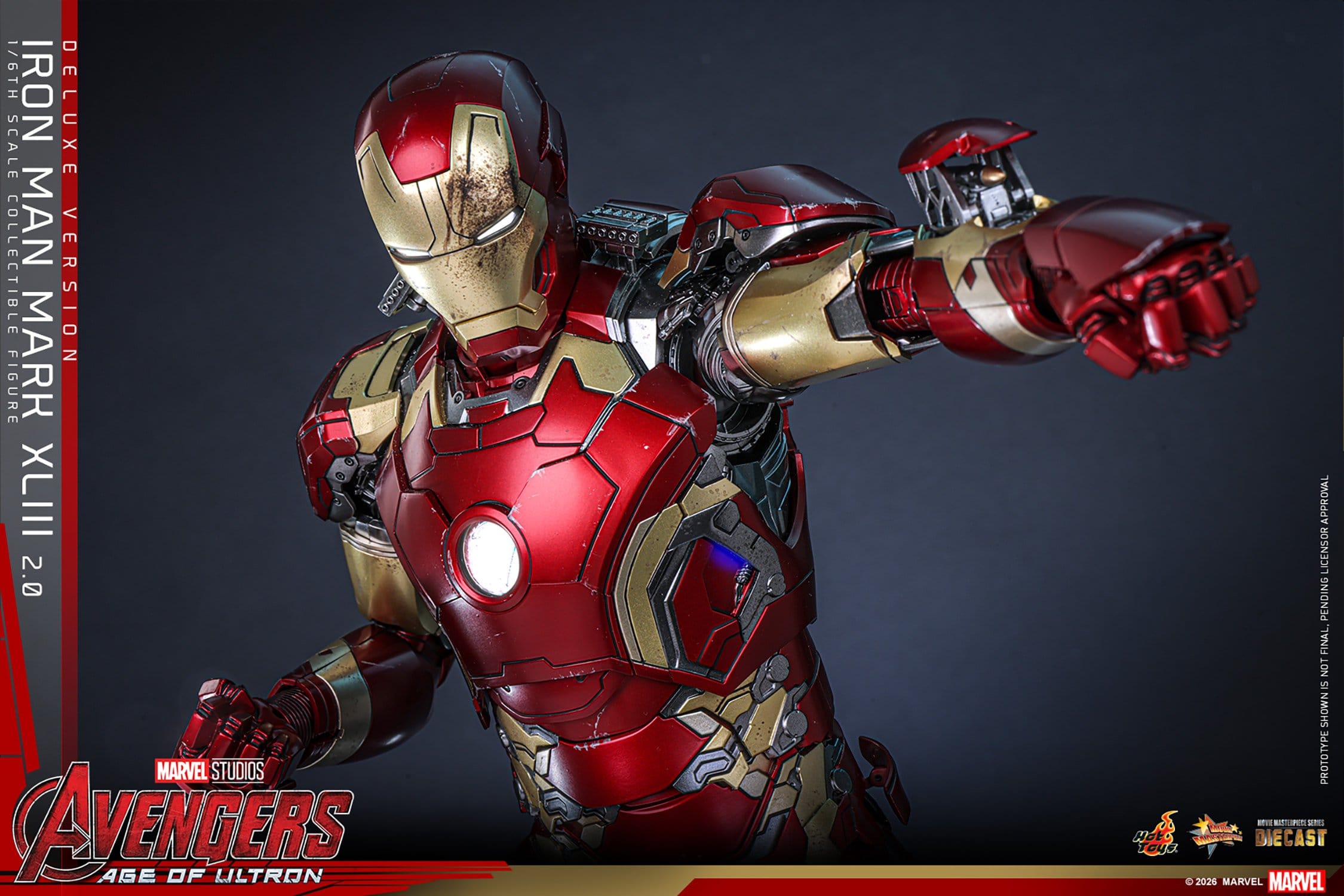 Hot Toys Iron Man: Age of Ultron Movie Masterpiece Iron Man Mark XLIII (2.0) (Deluxe Version) 32cm - Loaded Dice