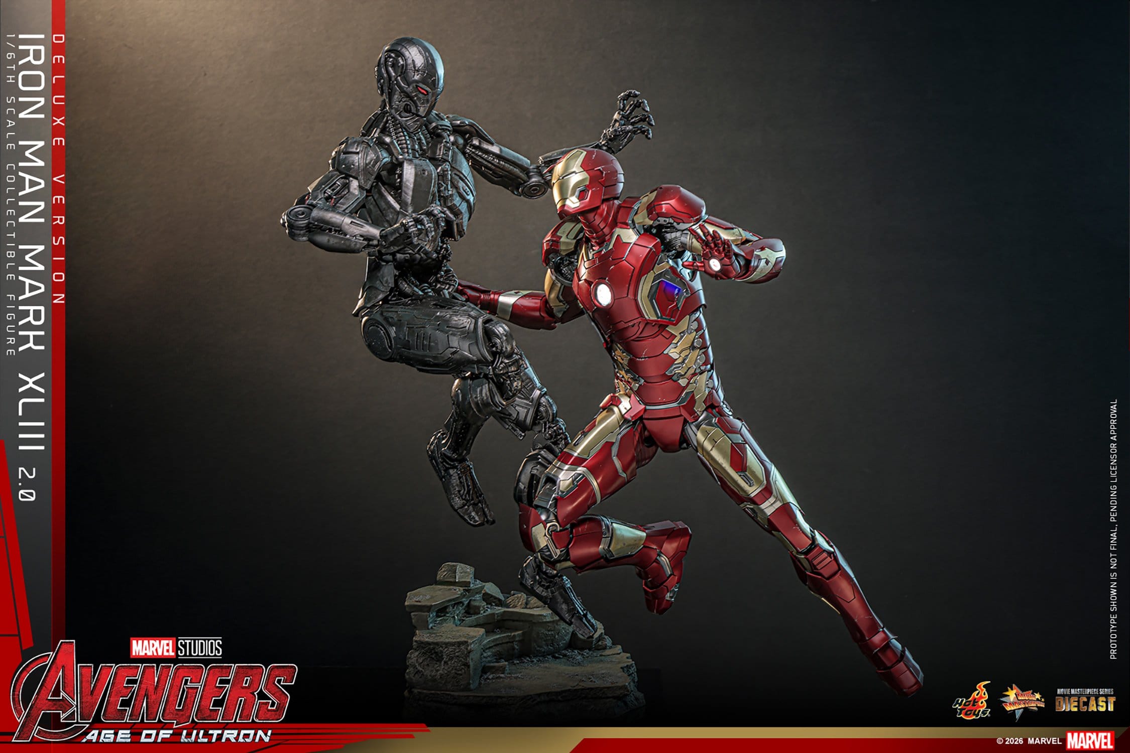 Hot Toys Iron Man: Age of Ultron Movie Masterpiece Iron Man Mark XLIII (2.0) (Deluxe Version) 32cm - Loaded Dice