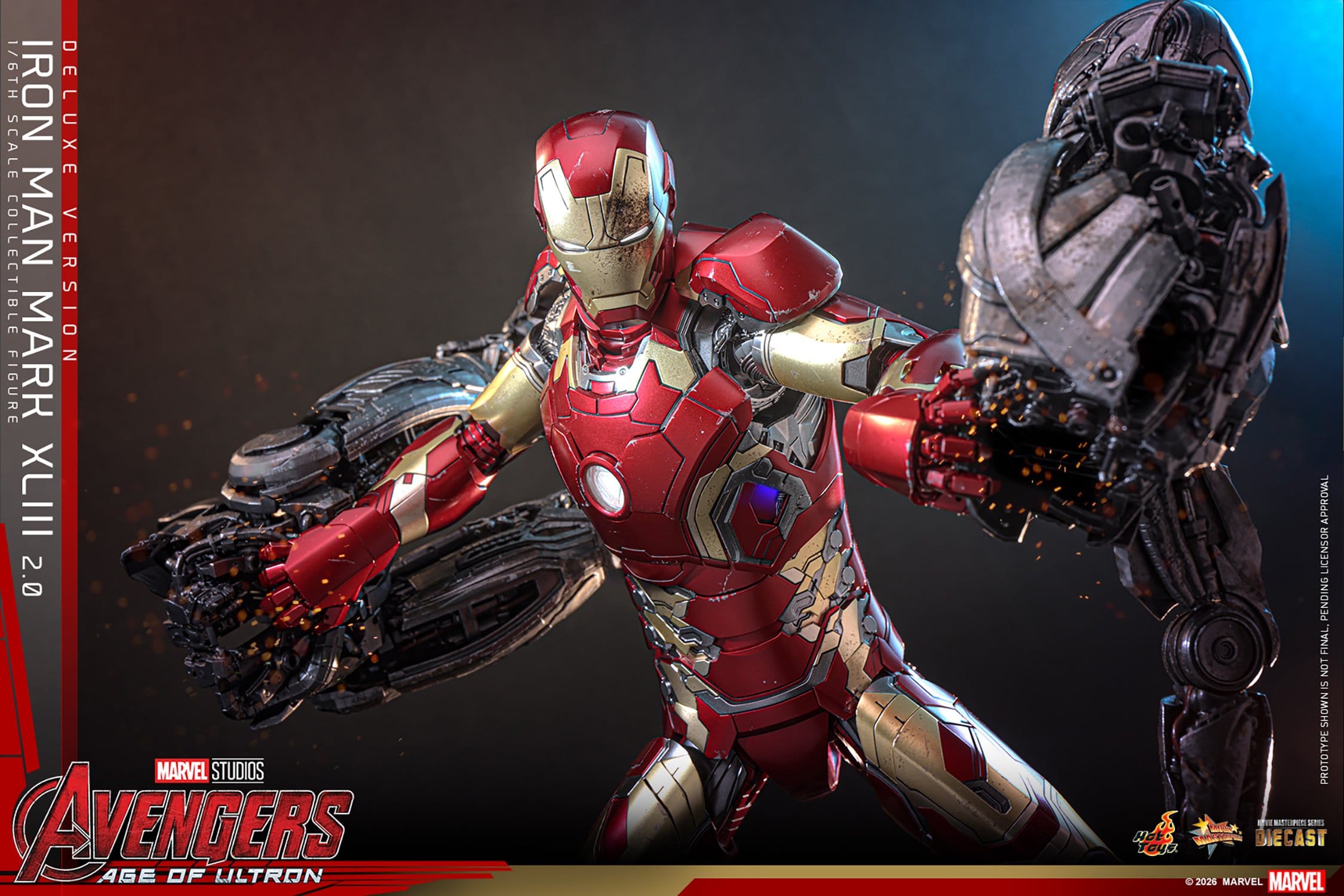Hot Toys Iron Man: Age of Ultron Movie Masterpiece Iron Man Mark XLIII (2.0) (Deluxe Version) 32cm - Loaded Dice