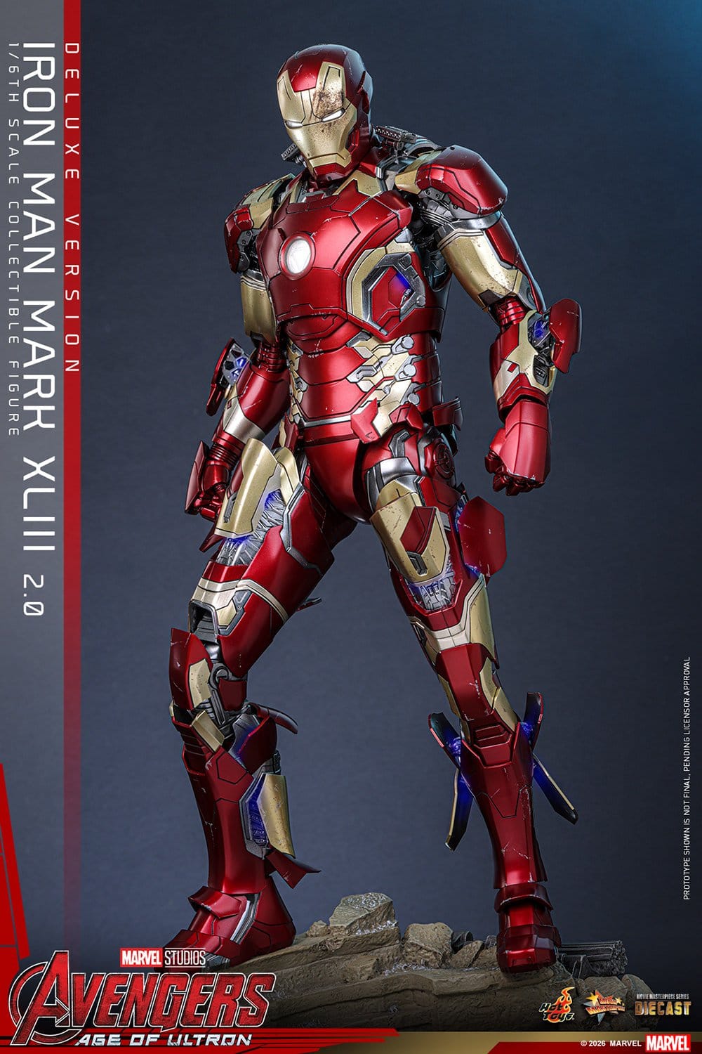 Hot Toys Iron Man: Age of Ultron Movie Masterpiece Iron Man Mark XLIII (2.0) (Deluxe Version) 32cm - Loaded Dice