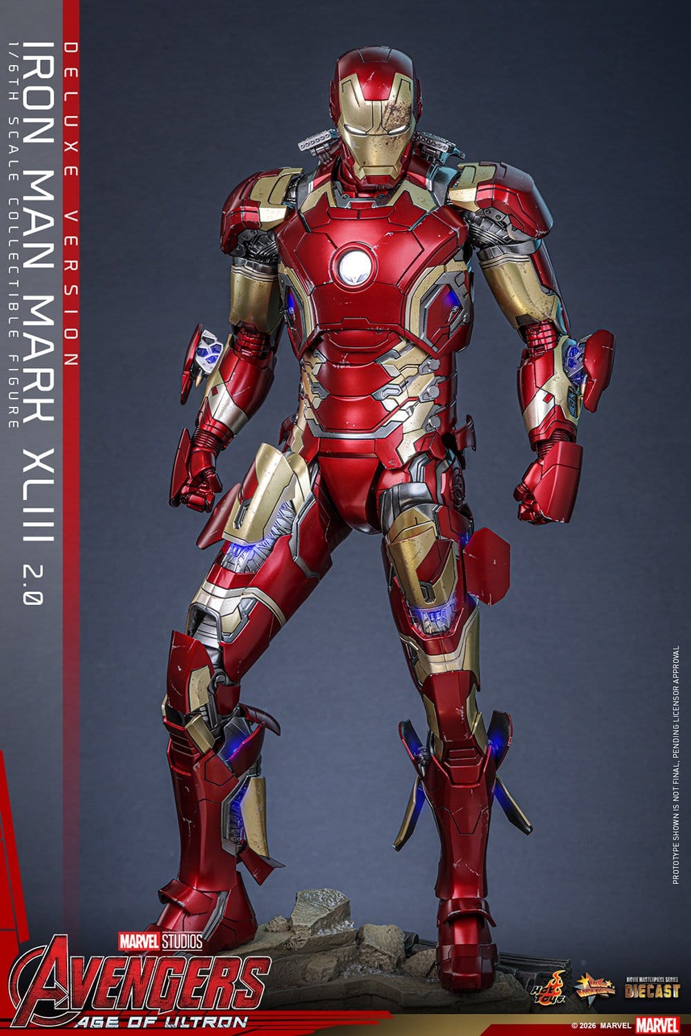 Hot Toys Iron Man: Age of Ultron Movie Masterpiece Iron Man Mark XLIII (2.0) (Deluxe Version) 32cm - Loaded Dice