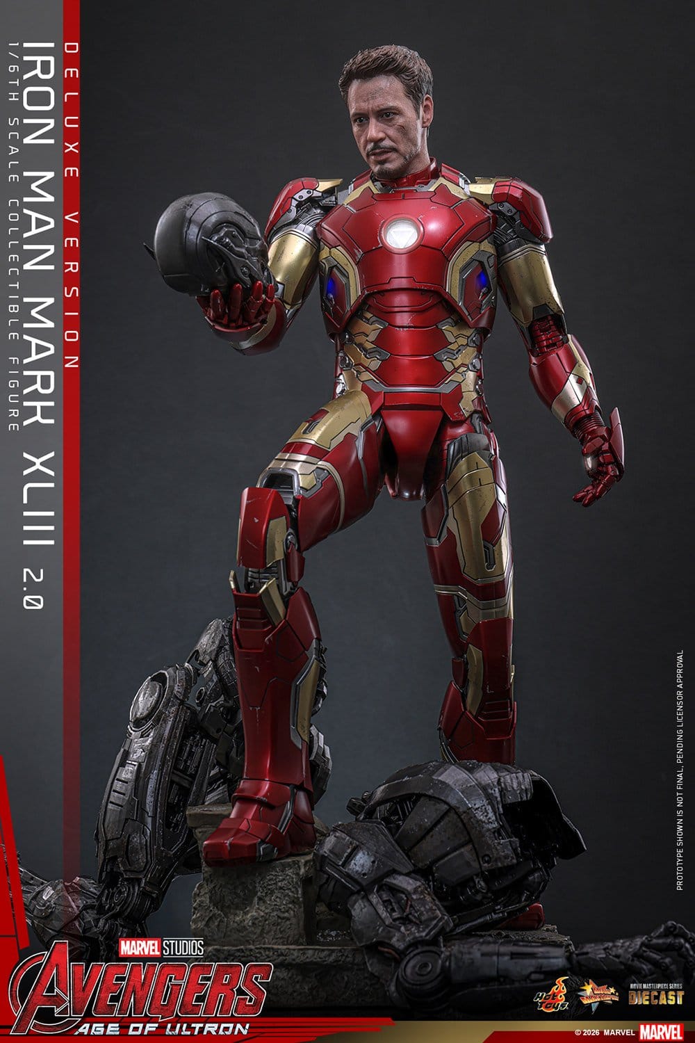 Hot Toys Iron Man: Age of Ultron Movie Masterpiece Iron Man Mark XLIII (2.0) (Deluxe Version) 32cm - Loaded Dice