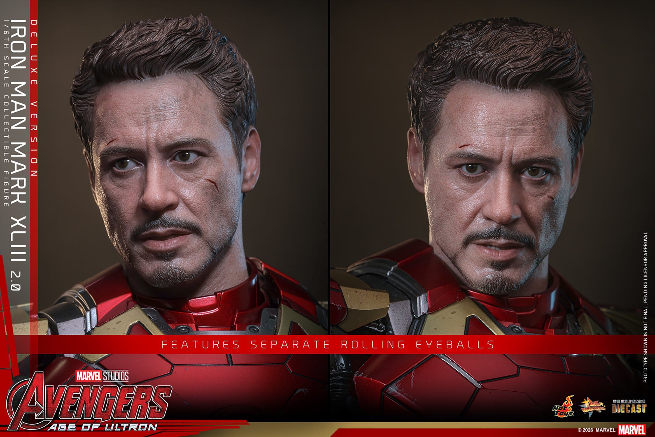 Hot Toys Iron Man: Age of Ultron Movie Masterpiece Iron Man Mark XLIII (2.0) (Deluxe Version) 32cm - Loaded Dice