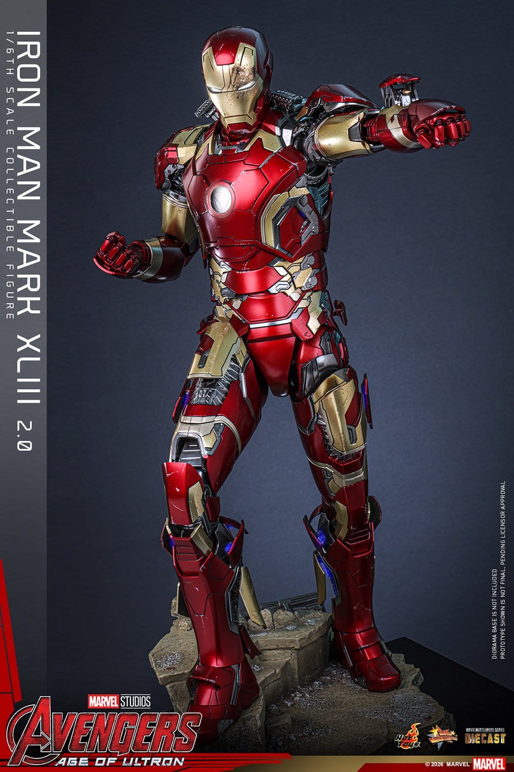 Hot Toys Iron Man: Age of Ultron Movie Masterpiece Iron Man Mark XLIII (2.0) 32cm - Loaded Dice