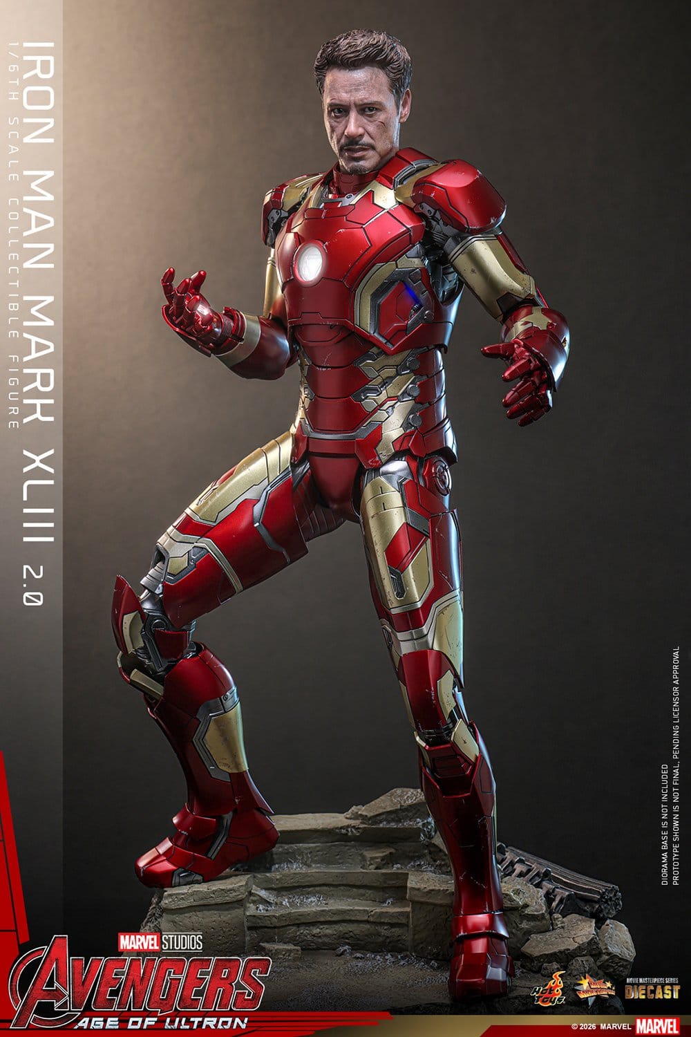 Hot Toys Iron Man: Age of Ultron Movie Masterpiece Iron Man Mark XLIII (2.0) 32cm - Loaded Dice