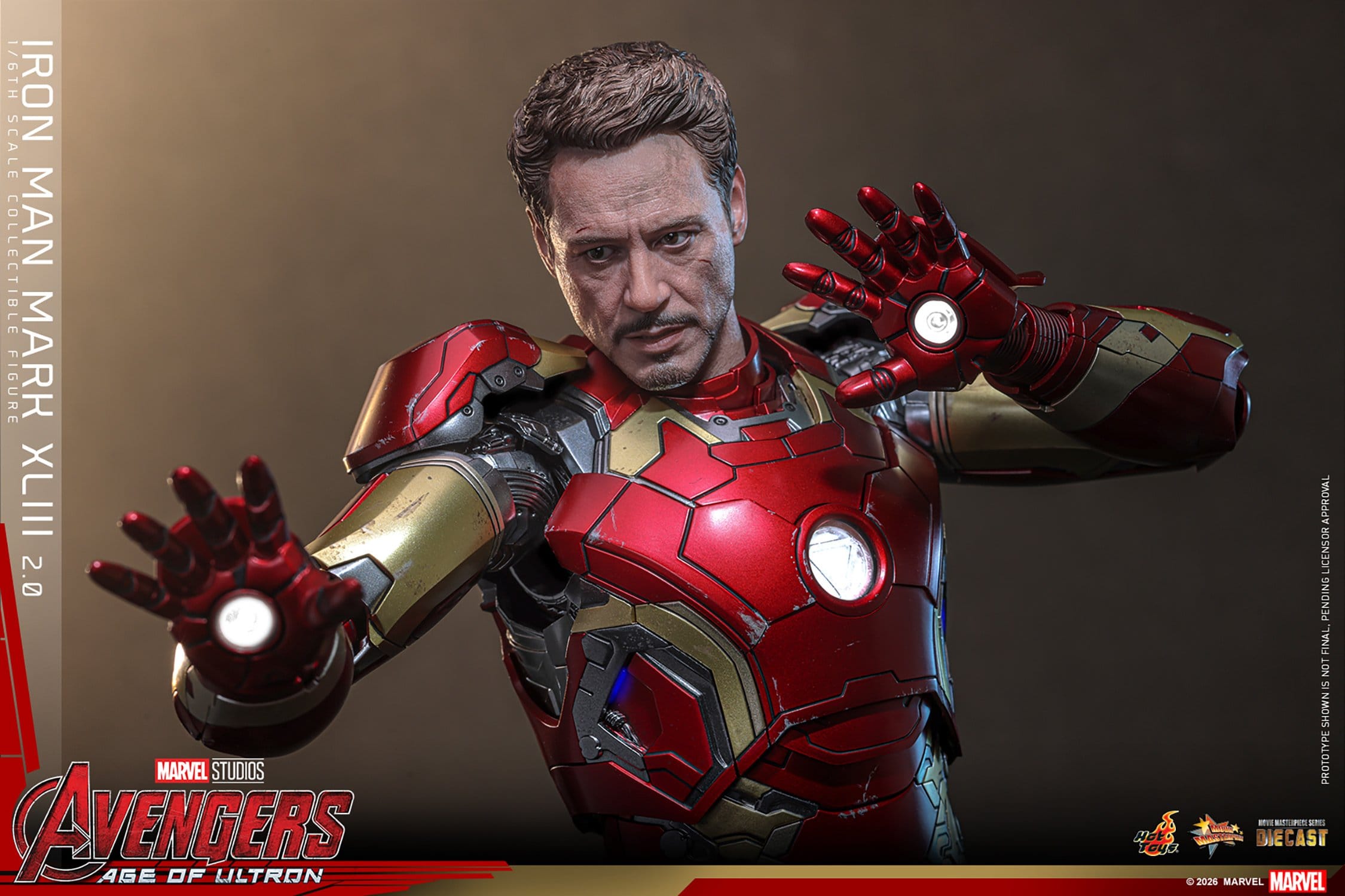 Hot Toys Iron Man: Age of Ultron Movie Masterpiece Iron Man Mark XLIII (2.0) 32cm - Loaded Dice
