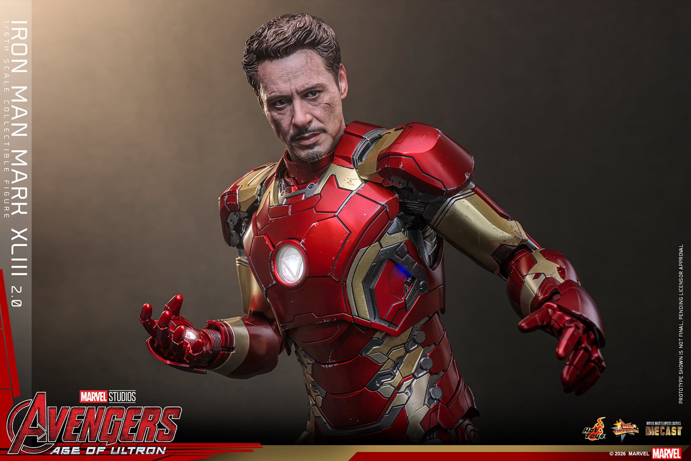 Hot Toys Iron Man: Age of Ultron Movie Masterpiece Iron Man Mark XLIII (2.0) 32cm - Loaded Dice