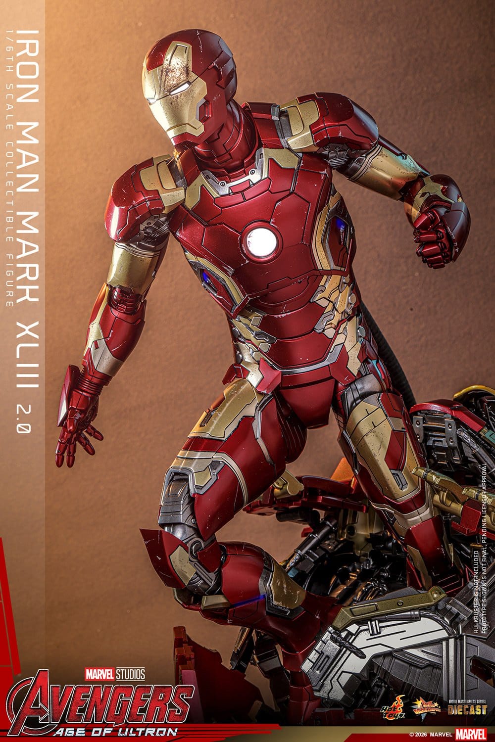 Hot Toys Iron Man: Age of Ultron Movie Masterpiece Iron Man Mark XLIII (2.0) 32cm - Loaded Dice