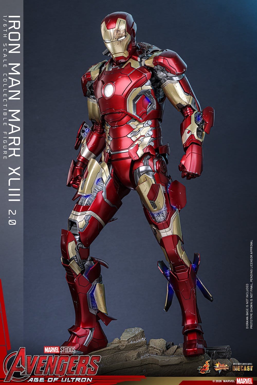 Hot Toys Iron Man: Age of Ultron Movie Masterpiece Iron Man Mark XLIII (2.0) 32cm - Loaded Dice
