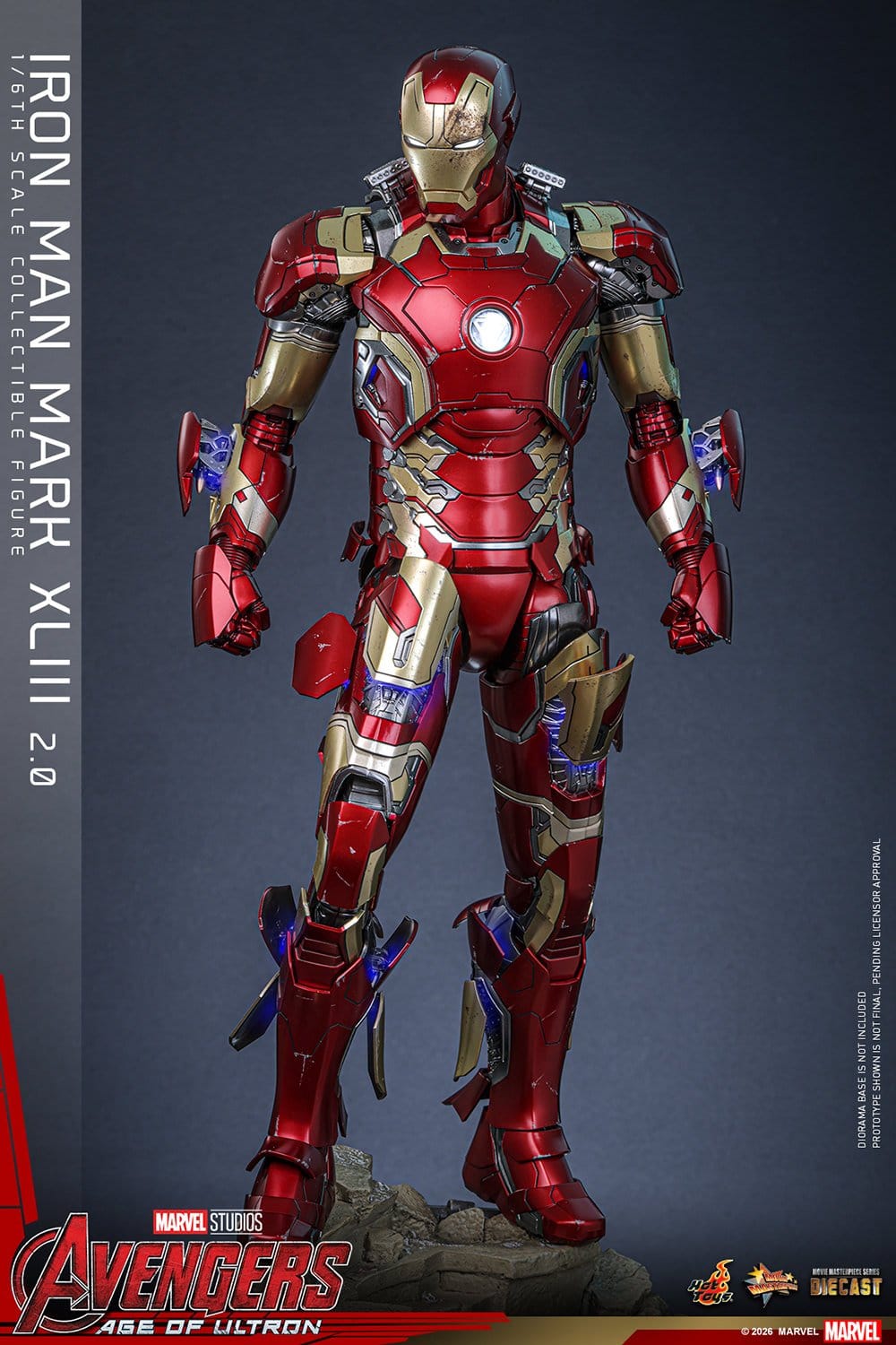 Hot Toys Iron Man: Age of Ultron Movie Masterpiece Iron Man Mark XLIII (2.0) 32cm - Loaded Dice