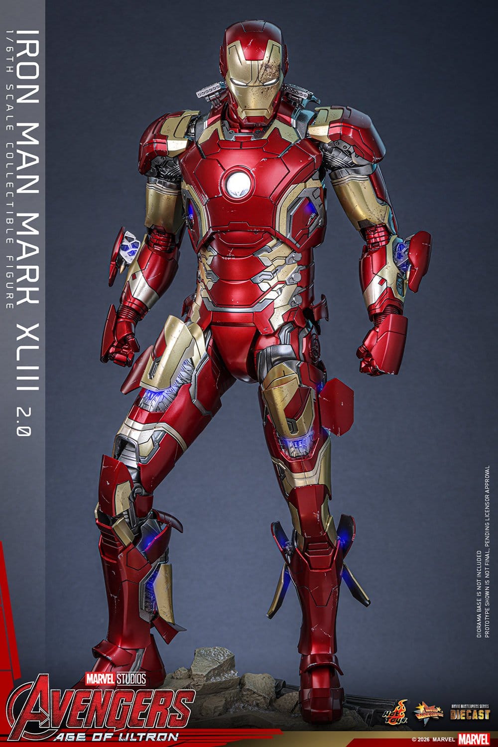 Hot Toys Iron Man: Age of Ultron Movie Masterpiece Iron Man Mark XLIII (2.0) 32cm - Loaded Dice
