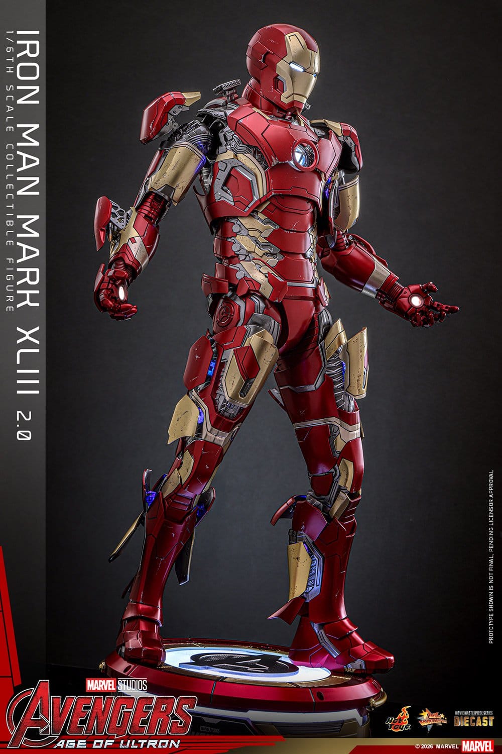 Hot Toys Iron Man: Age of Ultron Movie Masterpiece Iron Man Mark XLIII (2.0) 32cm - Loaded Dice