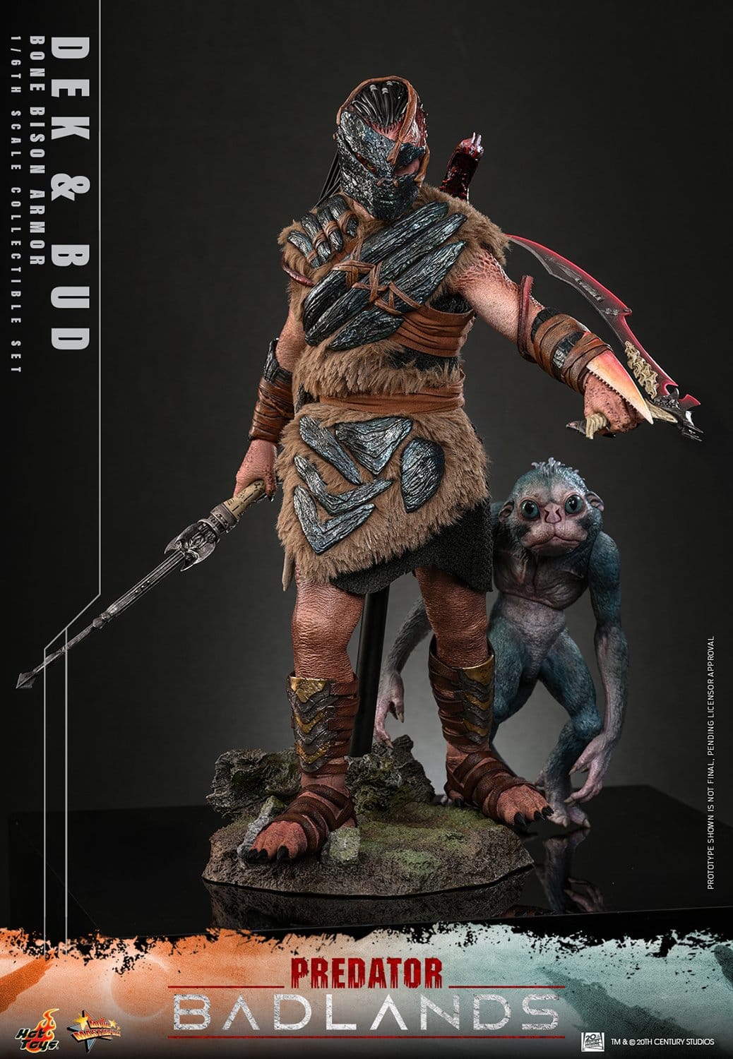 Hot Toys Predator: Badlands Masterpiece 2-Pack 1/6 Dek (Bone Bison Armor) and Bud 31cm - Loaded Dice