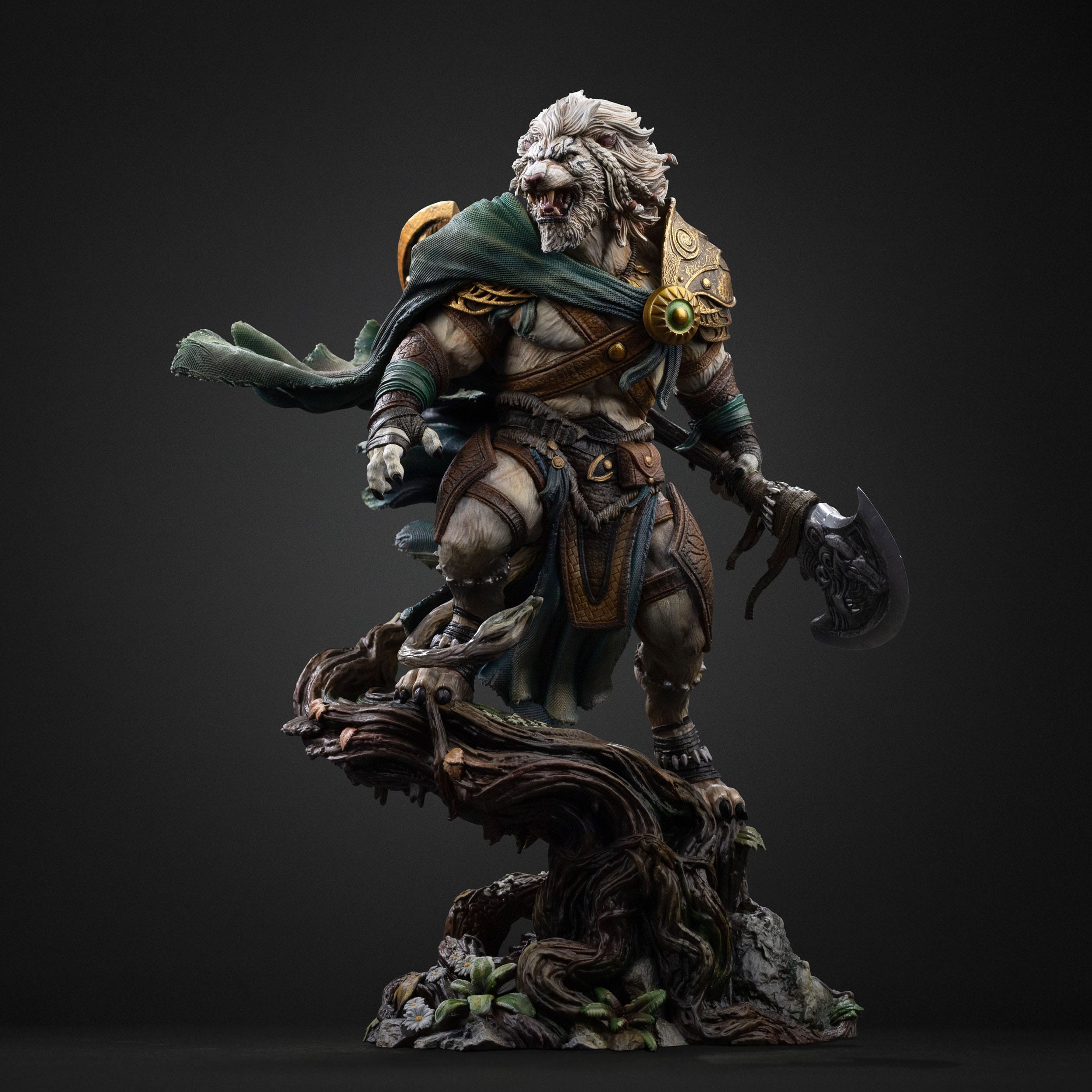 Magic The Gathering Art Scale Statue 1/10 Ajani Goldmane 26 cm ETA Nov 2026 - Loaded Dice