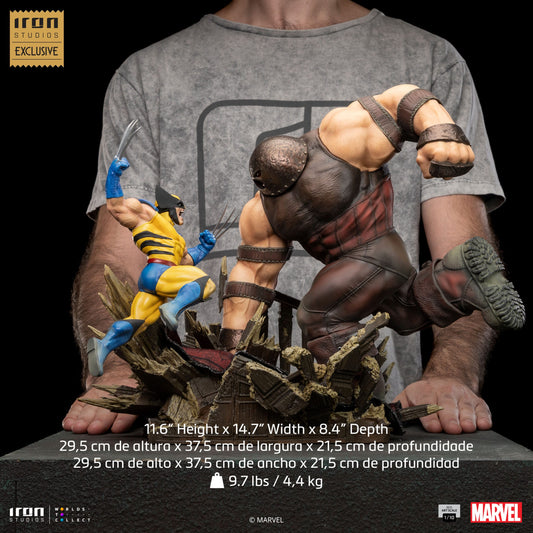 Marvel BDS Art Scale Statue 1/10 Wolverine vs Juggernaut heo EU Exclusive 30 cm ETA 14 Days - Loaded Dice