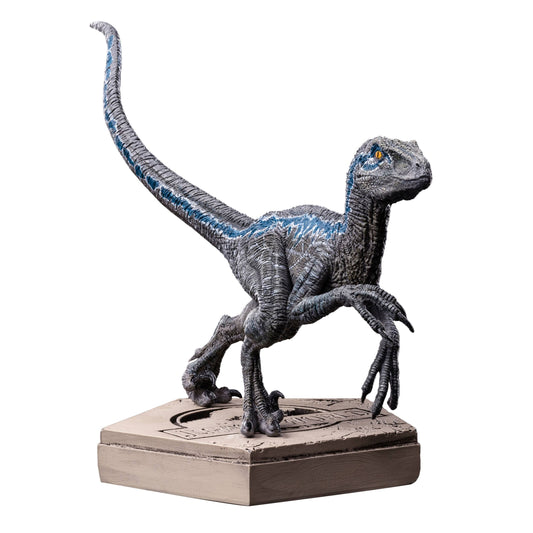Jurassic World Icons Statue Velociraptor Blue 9 cm - Loaded Dice