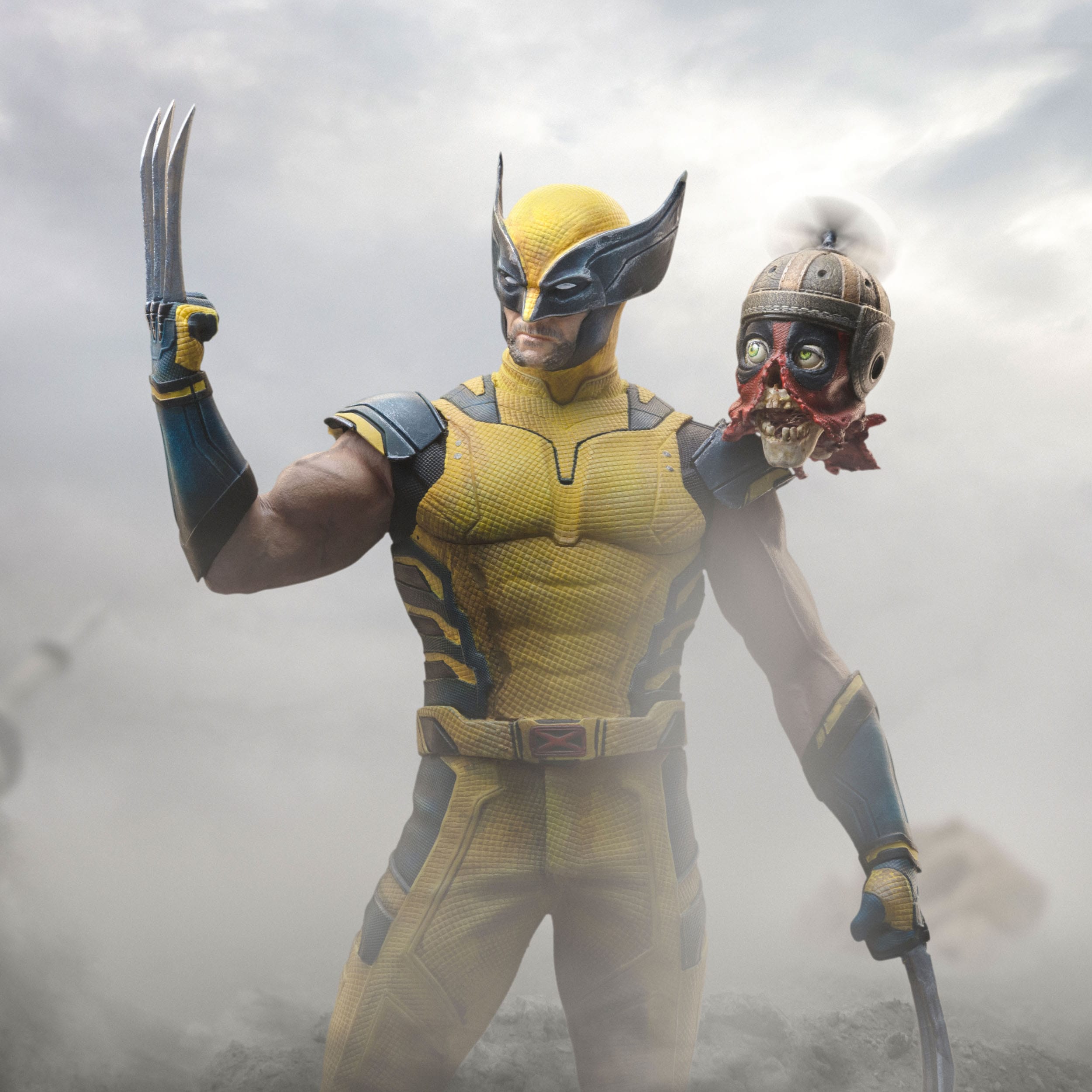 Deadpool 3 Art Scale Statue 1/10 Wolverine & Headpool 22 cm - Loaded Dice