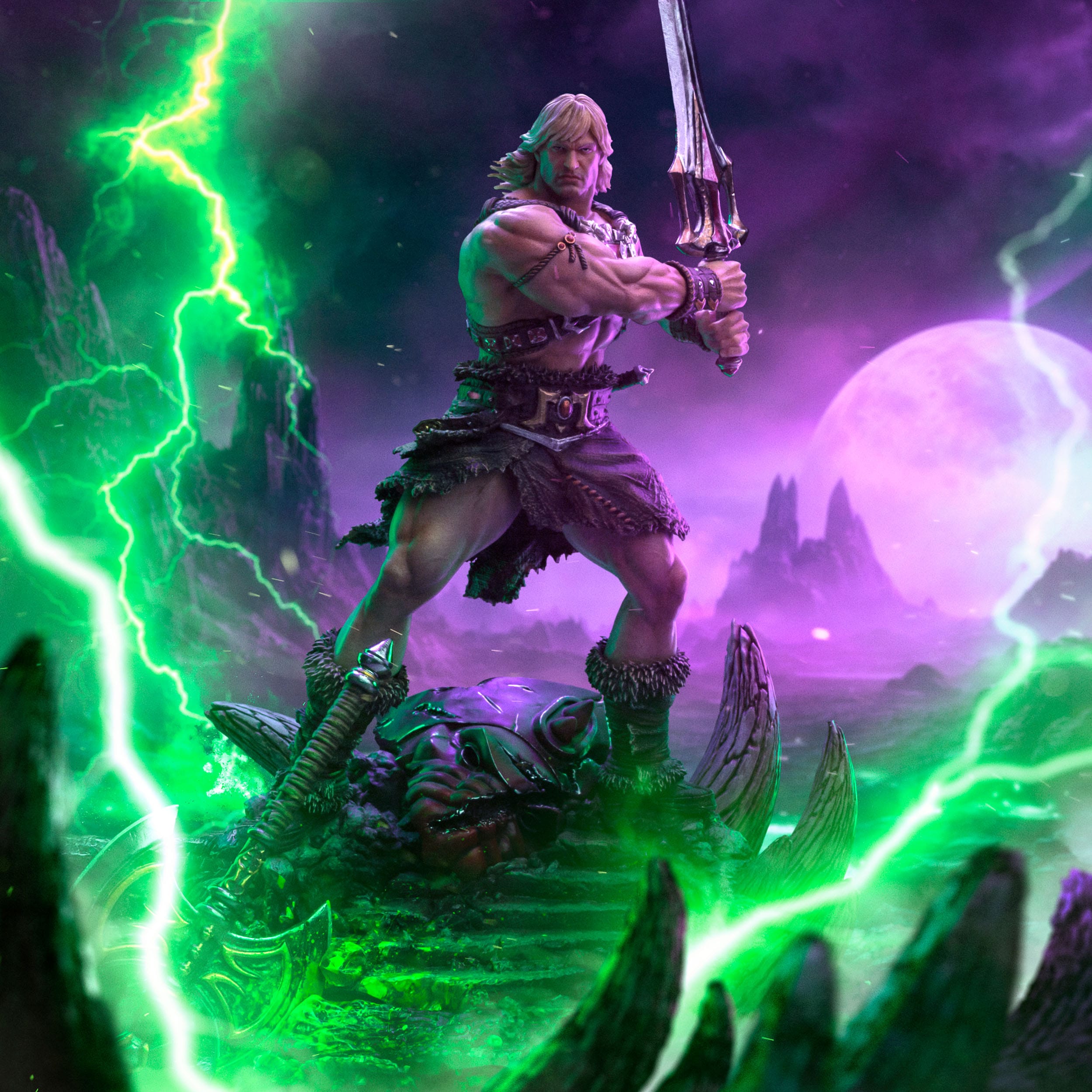 Masters of the Universe Deluxe Art Scale Statue 1/10 He-Man Unleashed 34 cm - Loaded Dice