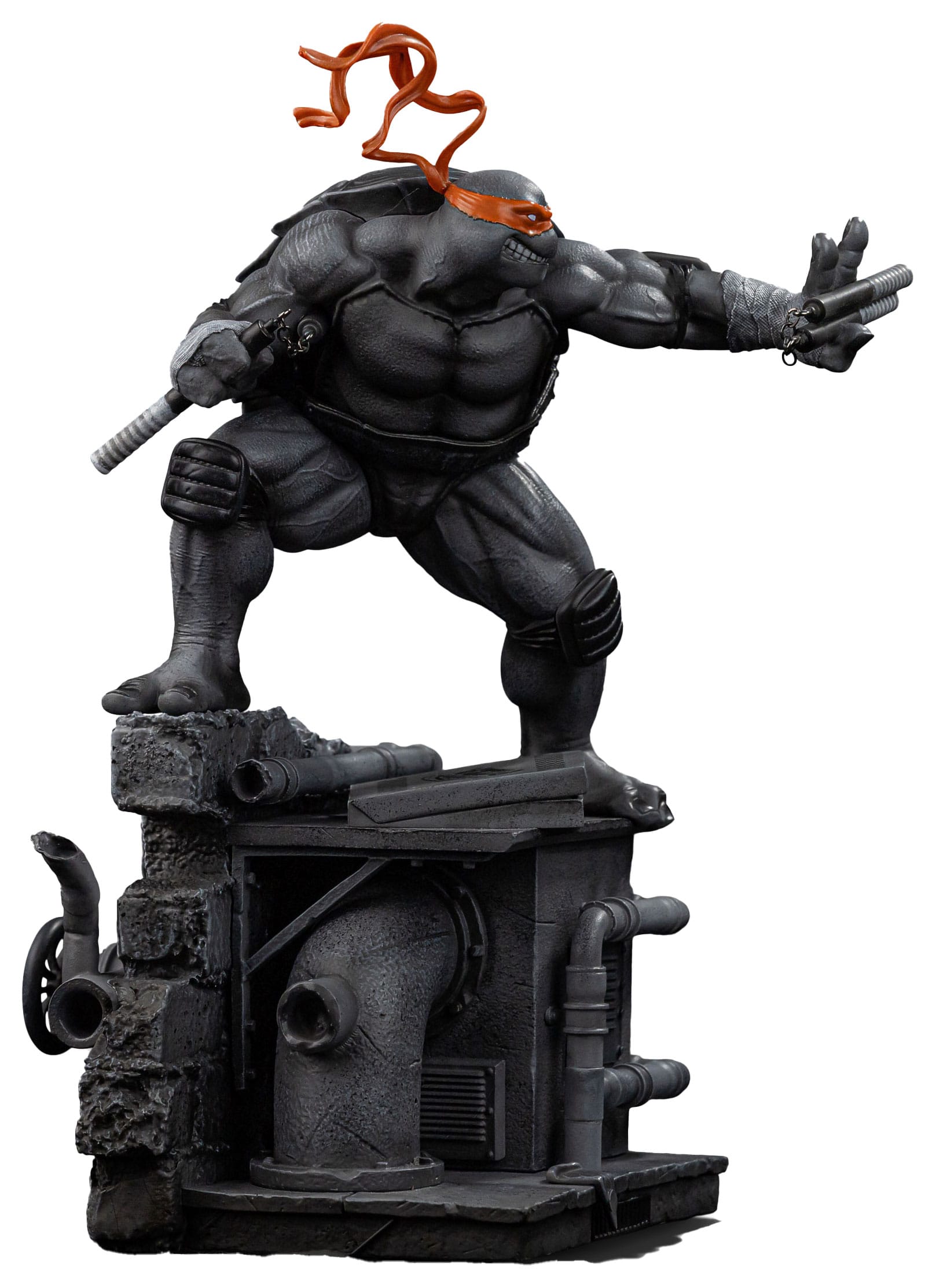 Teenage Mutant Ninja Turtles Art Scale Statue 1/10 Michelangelo Black and White Variant 26 cm heo exclusive - Loaded Dice