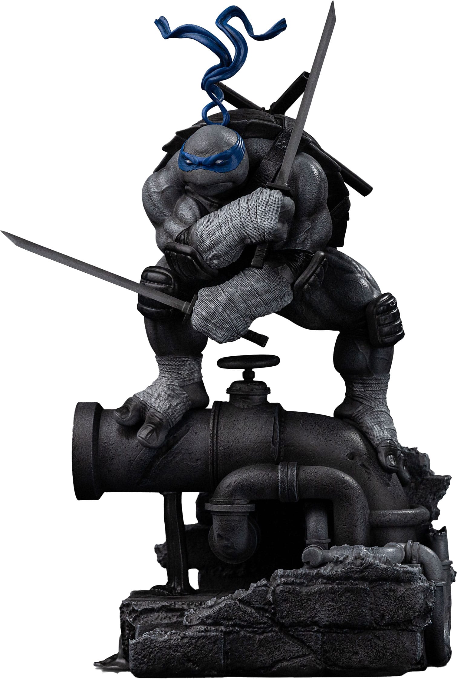 Teenage Mutant Ninja Turtles Art Scale Statue 1/10 Leonardo Black and White Variant 26 cm heo exclusive - Loaded Dice