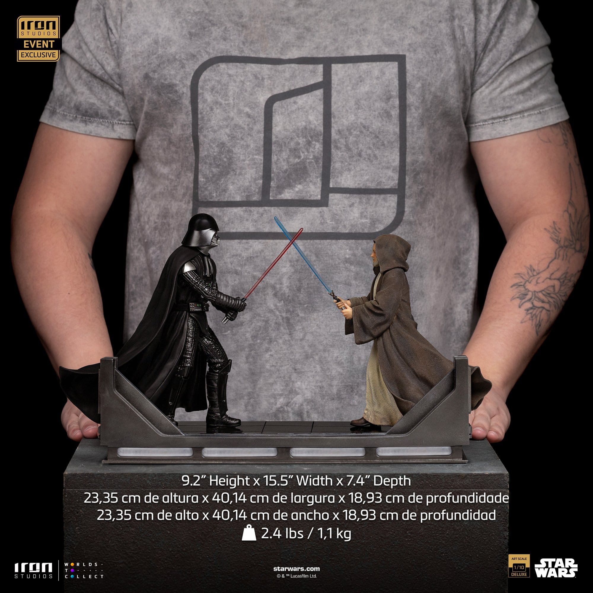 Star Wars Deluxe Art Scale Statue 1/10 Darth Vader Vs Obi-Wan Kenobi (CCXP Exclusive 2025) 24 cm - Loaded Dice