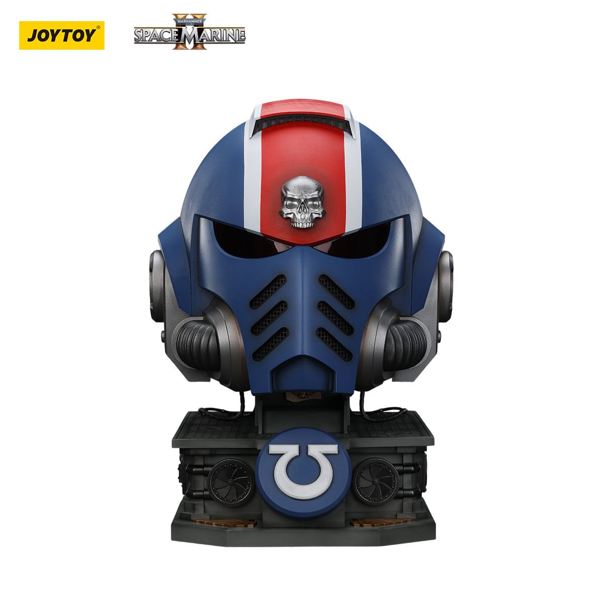 Warhammer 40,000: Space Marine 2 Replica Ultramarines Lieutenant Titus Helmet with Display Stand 1/1 - Loaded Dice