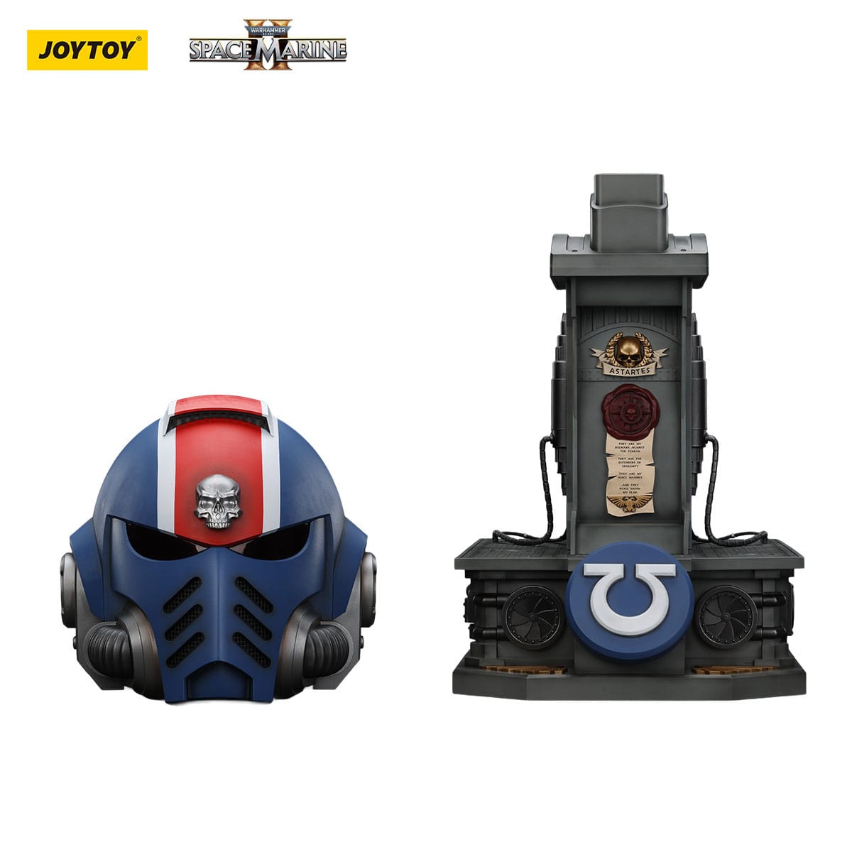 Warhammer 40,000: Space Marine 2 Replica Ultramarines Lieutenant Titus Helmet with Display Stand 1/1 - Loaded Dice