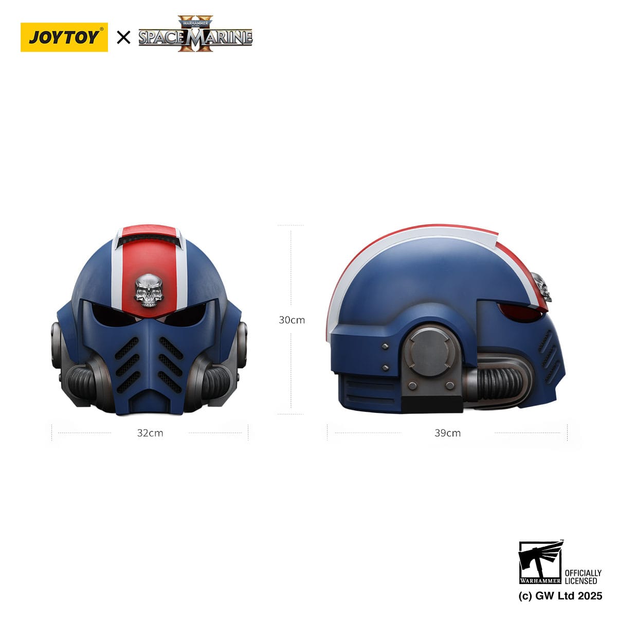 Warhammer 40,000: Space Marine 2 Replica Ultramarines Lieutenant Titus Helmet 1/1 - Loaded Dice