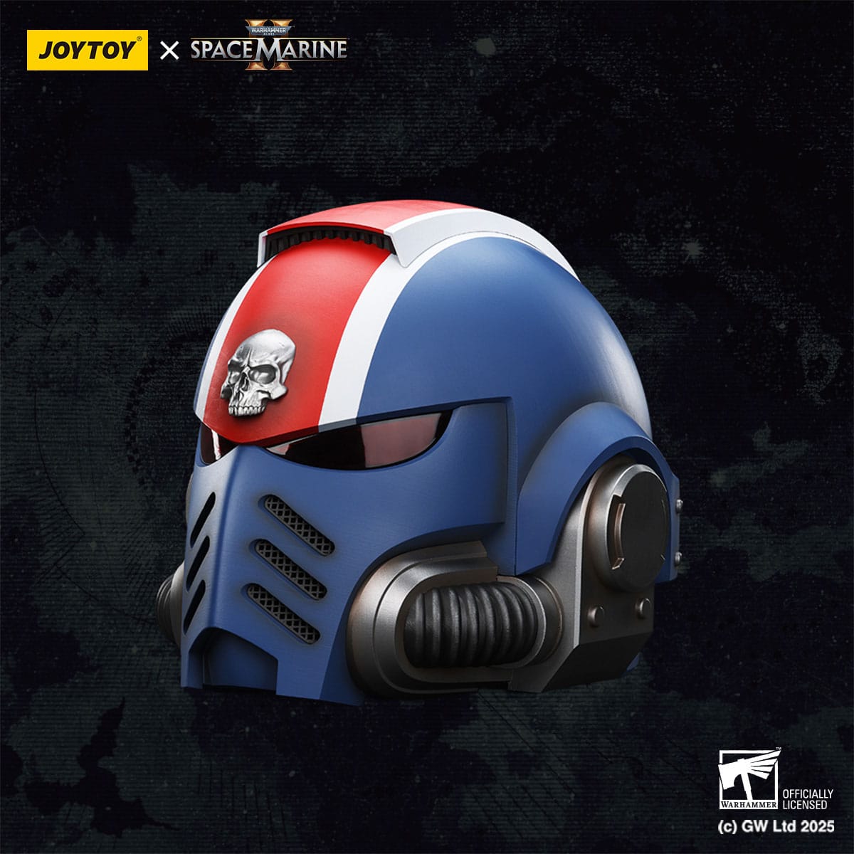 Warhammer 40,000: Space Marine 2 Replica Ultramarines Lieutenant Titus Helmet 1/1 - Loaded Dice
