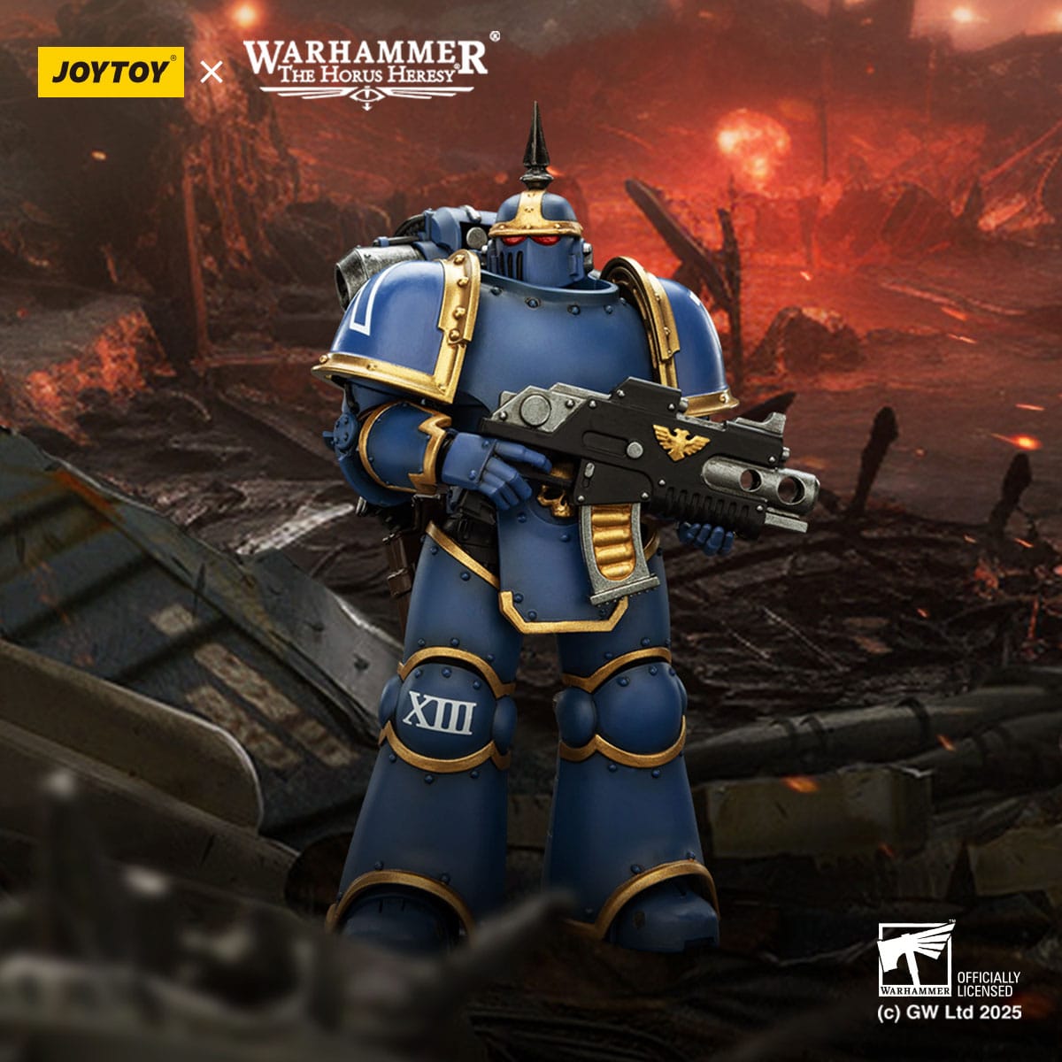 Joy Toy Warhammer The Horus Heresy: Ultramarines MK lll Tactical Legionary 12cm - Loaded Dice