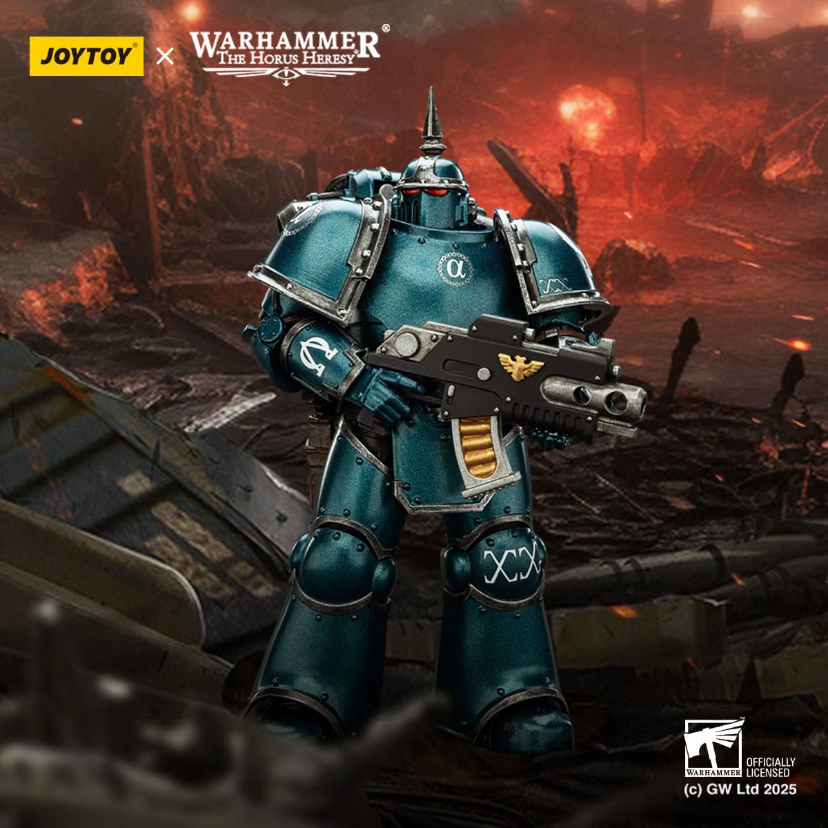 Joy Toy Warhammer The Horus Heresy: Alpha Legion MK lll Tactical Legionary 12cm - Loaded Dice
