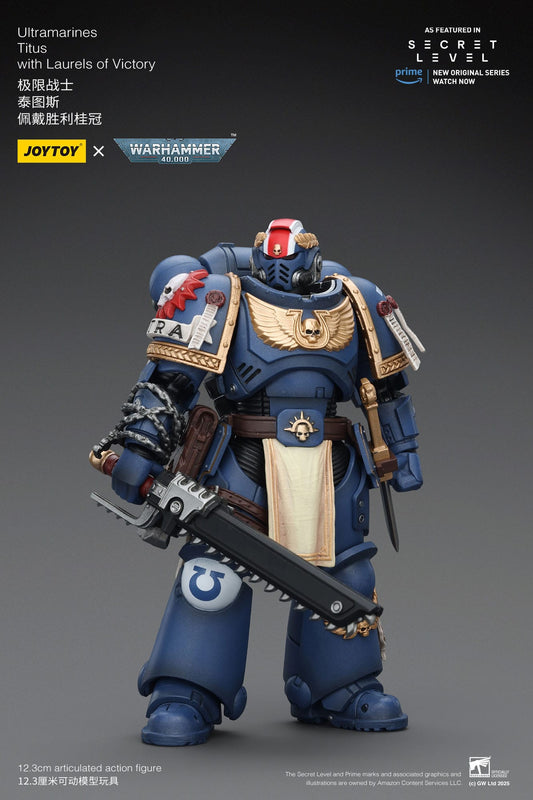 Joy Toy Warhammer 40k: Ultramarines Titus with Laurels of Victory 13cm - Loaded Dice