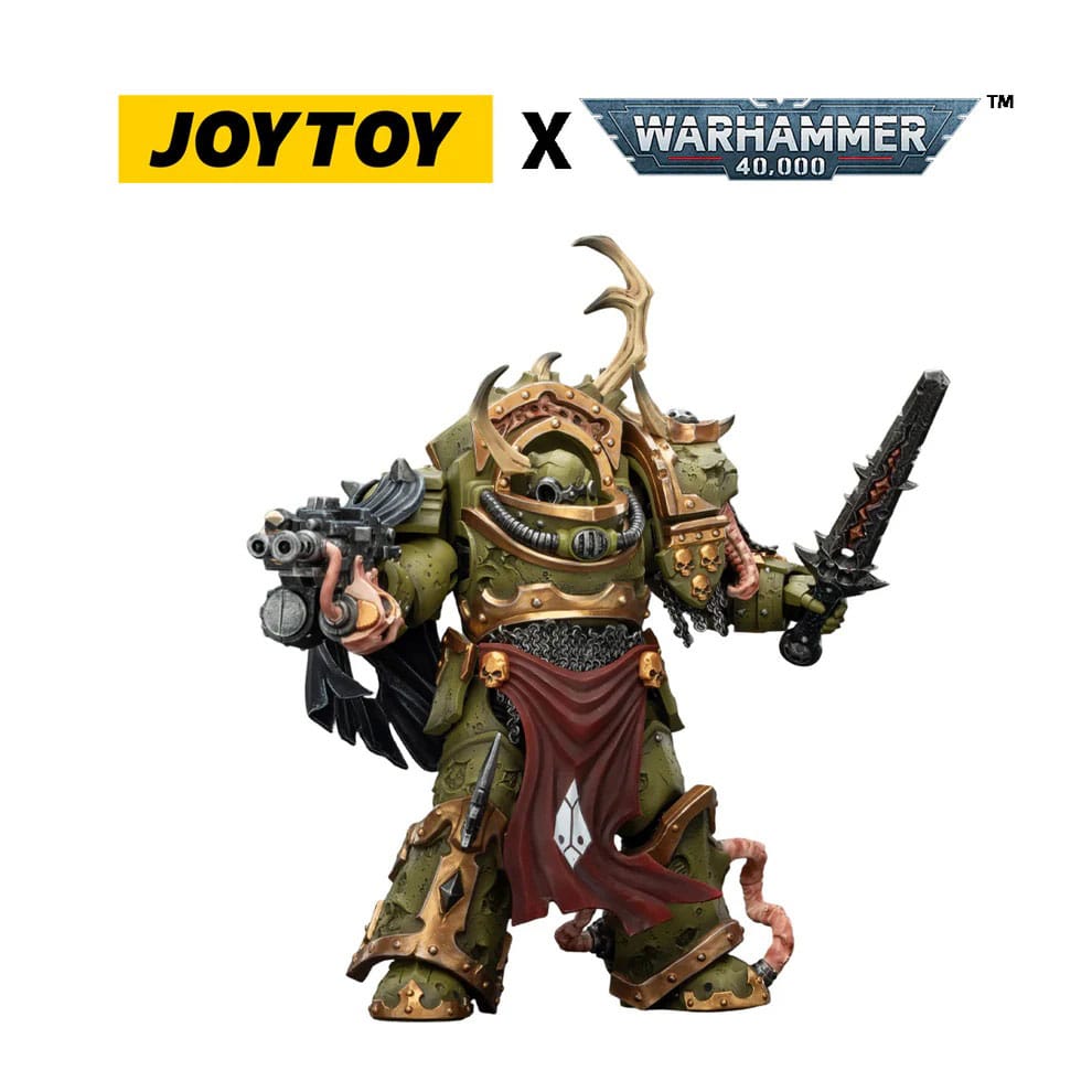 Joy Toy Warhammer 40k: Death Guard Blightlord Terminator 3 with Combi-bolter and Bubotic Blade 14cm - Loaded Dice