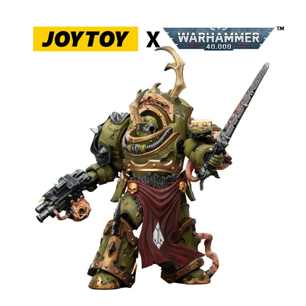 Joy Toy Warhammer 40k: Death Guard Blightlord Terminator 3 with Combi-bolter and Bubotic Blade 14cm - Loaded Dice
