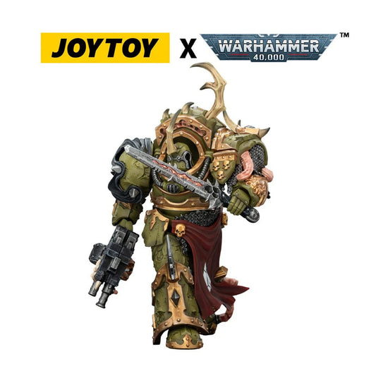 Joy Toy Warhammer 40k: Death Guard Blightlord Terminator 3 with Combi-bolter and Bubotic Blade 14cm - Loaded Dice