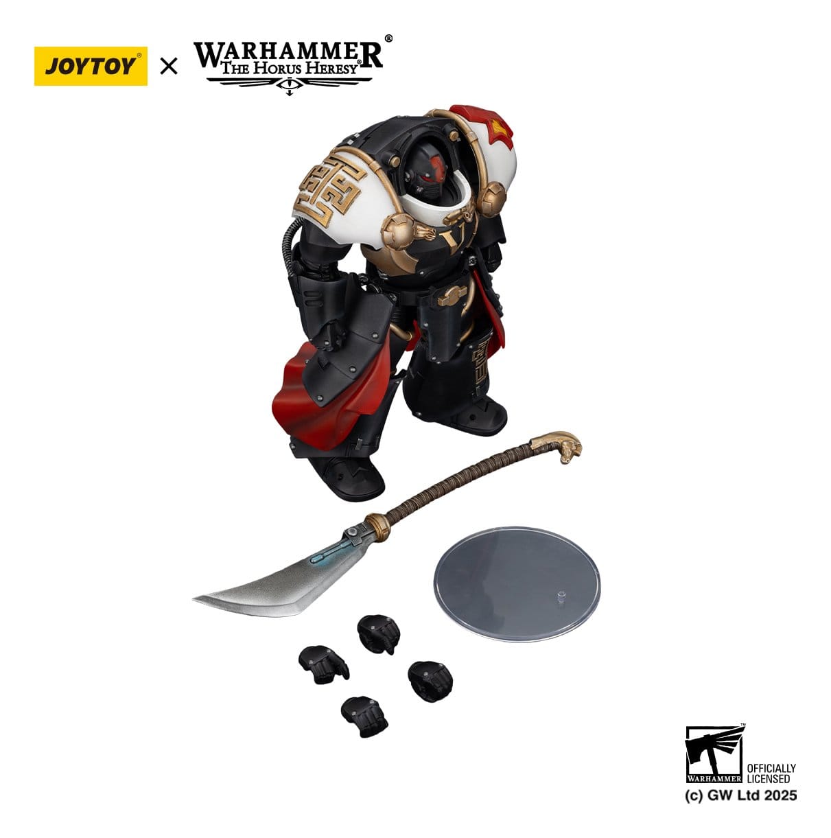 Joy Toy Warhammer The Horus Heresy: White Scars Ebon Keshig Terminator 1 with Power Glaive 13cm - Loaded Dice