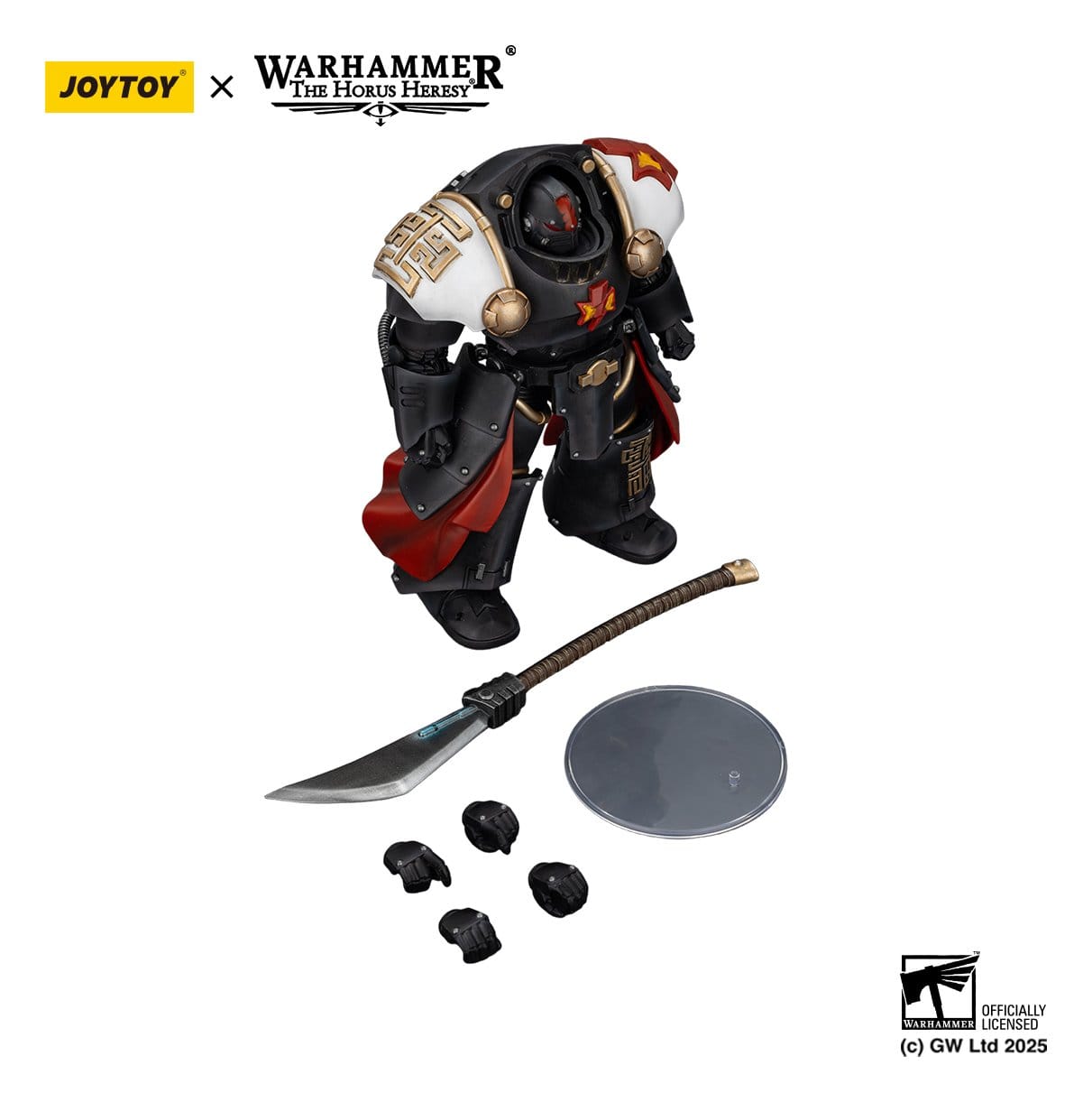 Joy Toy Warhammer The Horus Heresy: White Scars Ebon Keshig Terminator 2 with Power Glaive 13cm - Loaded Dice