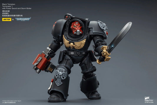 Joy Toy Warhammer 40k: Black Templars Terminator 1 with Power Sword and Storm Bolter 14cm - Loaded Dice