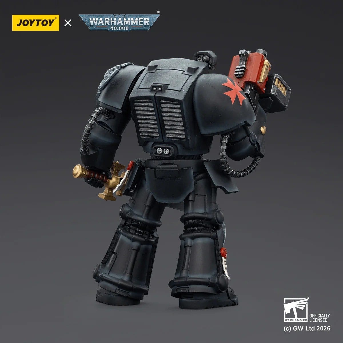 Joy Toy Warhammer 40k: Black Templars Terminator 1 with Power Sword and Storm Bolter 14cm - Loaded Dice