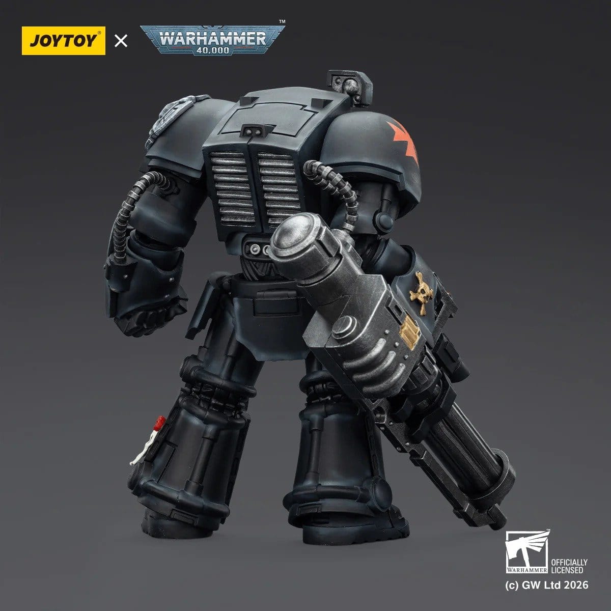 Joy Toy Warhammer 40k: Black Templars Terminator 3 with Power Fist and Assault Cannon 14cm - Loaded Dice