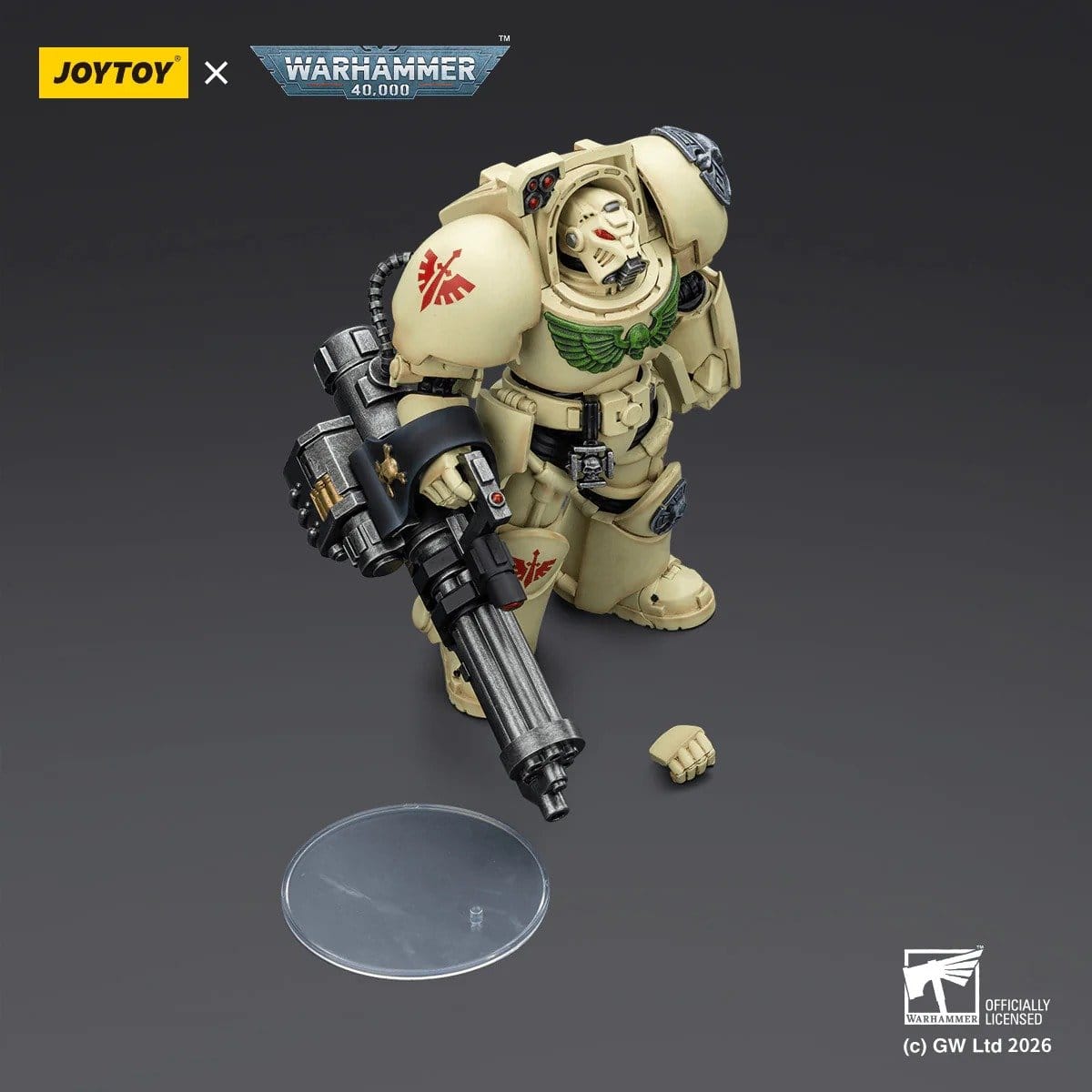 Joy Toy Warhammer 40k: Dark Angels Deathwing Terminator 3 with Power Fist and Assault Cannon 14cm - Loaded Dice