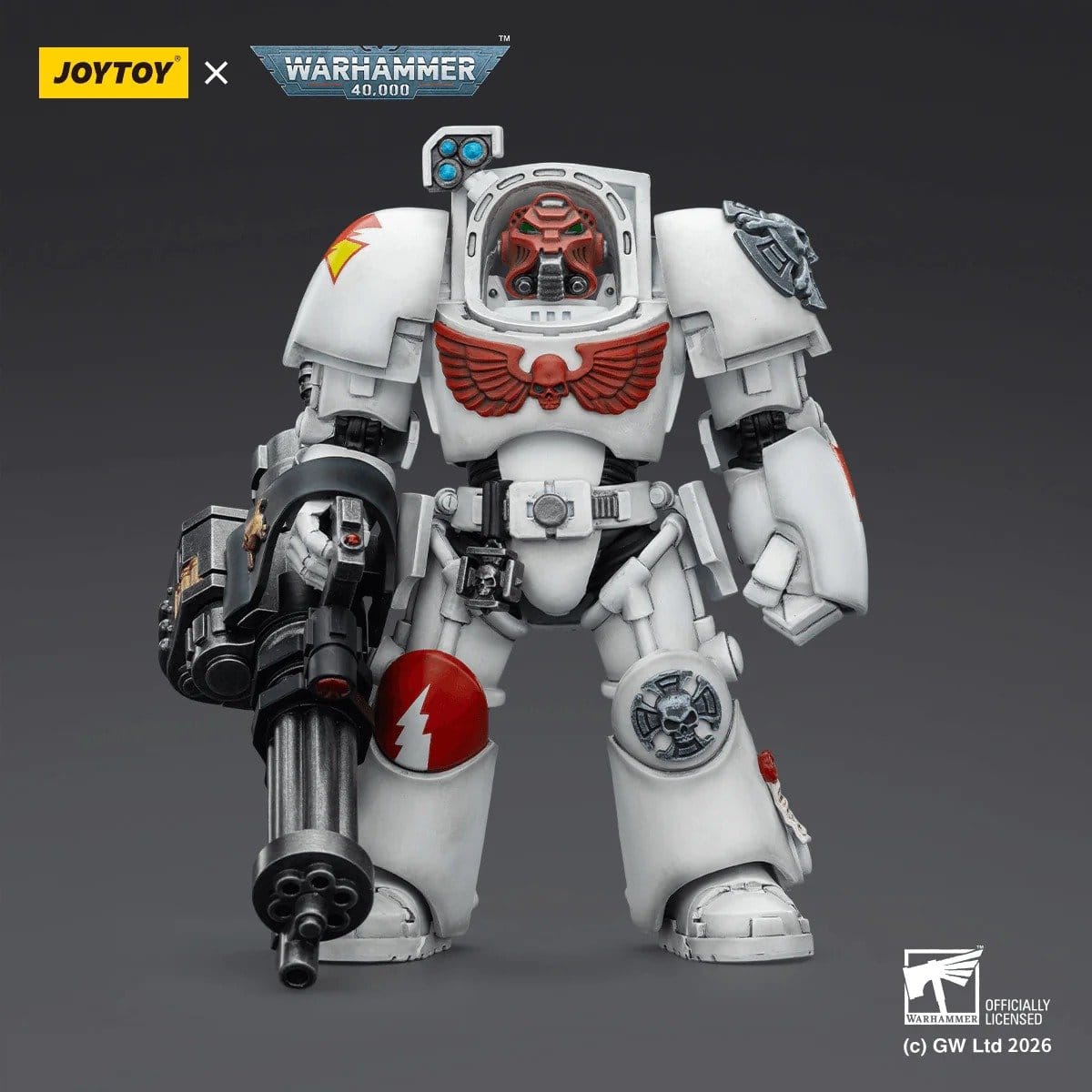 Joy Toy Warhammer 40k: White Scars Terminator 3 with Power Fist and Assault Cannon 14cm - Loaded Dice