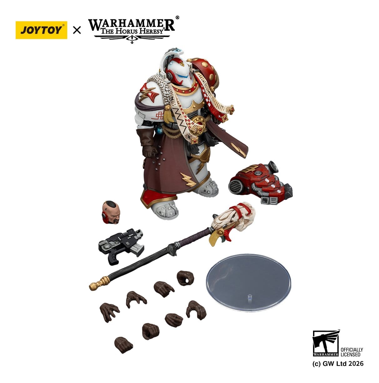 Joy Toy Warhammer 40k: White Scars Stormseer Consulwith Force Staff and Bolt Pistol 12cm - Loaded Dice