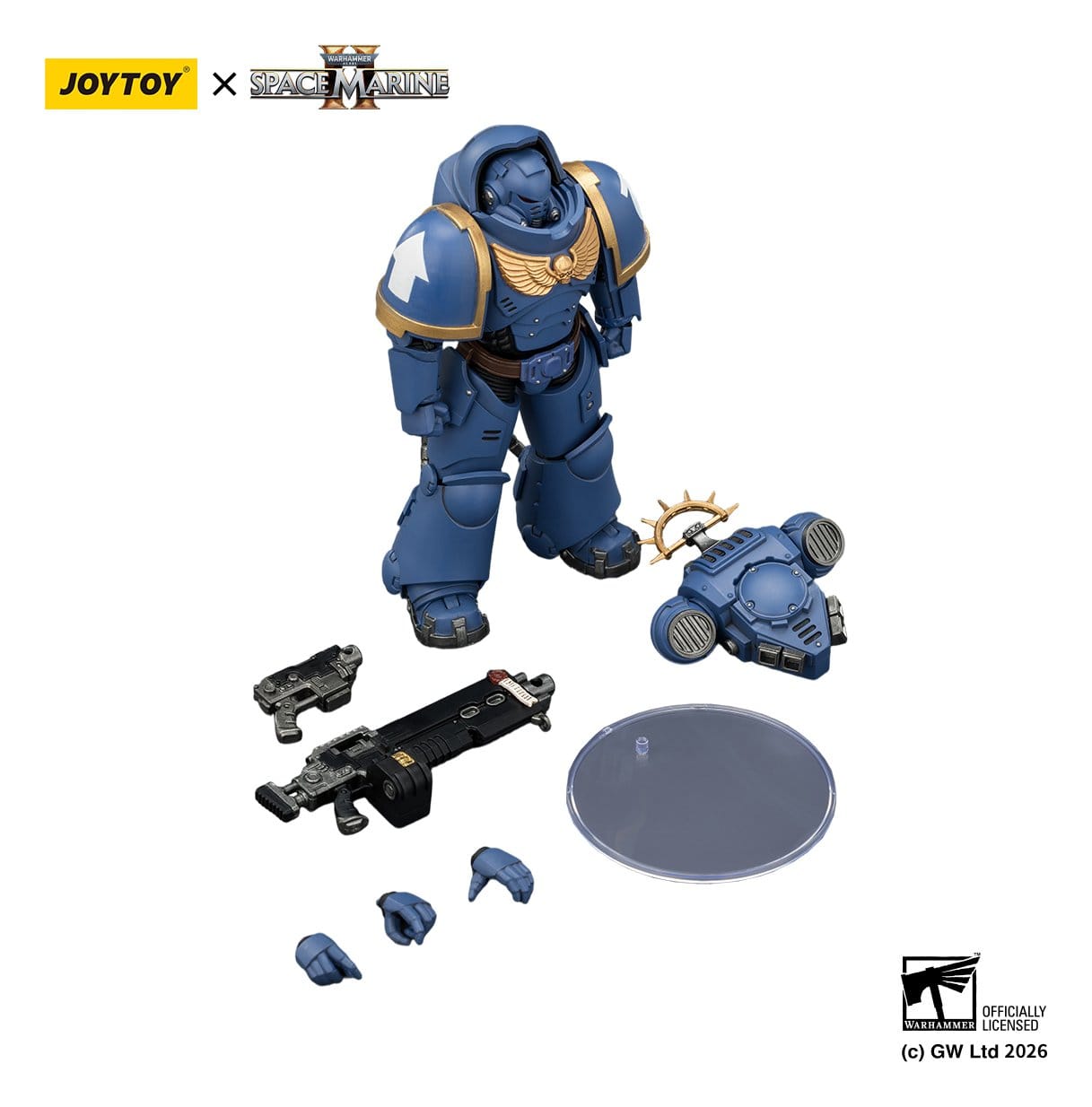 Joy Toy Warhammer 40k: Ultramarines Heavy Intercessor 13cm - Loaded Dice