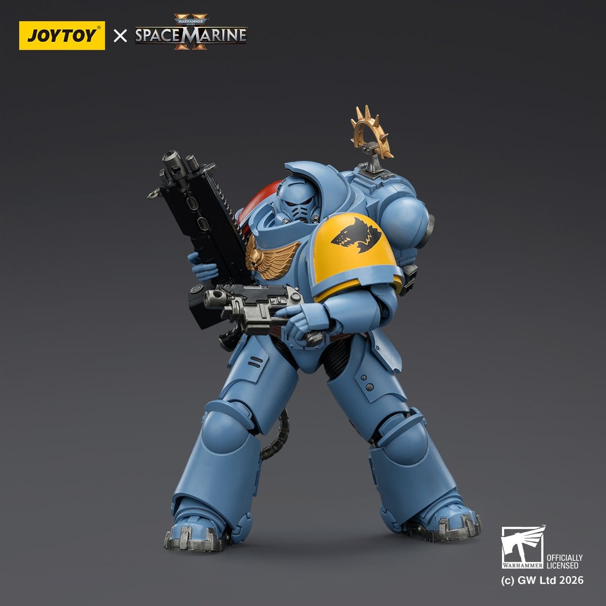Joy Toy Warhammer 40k: Space Wolves Heavy Intercessor 13cm - Loaded Dice