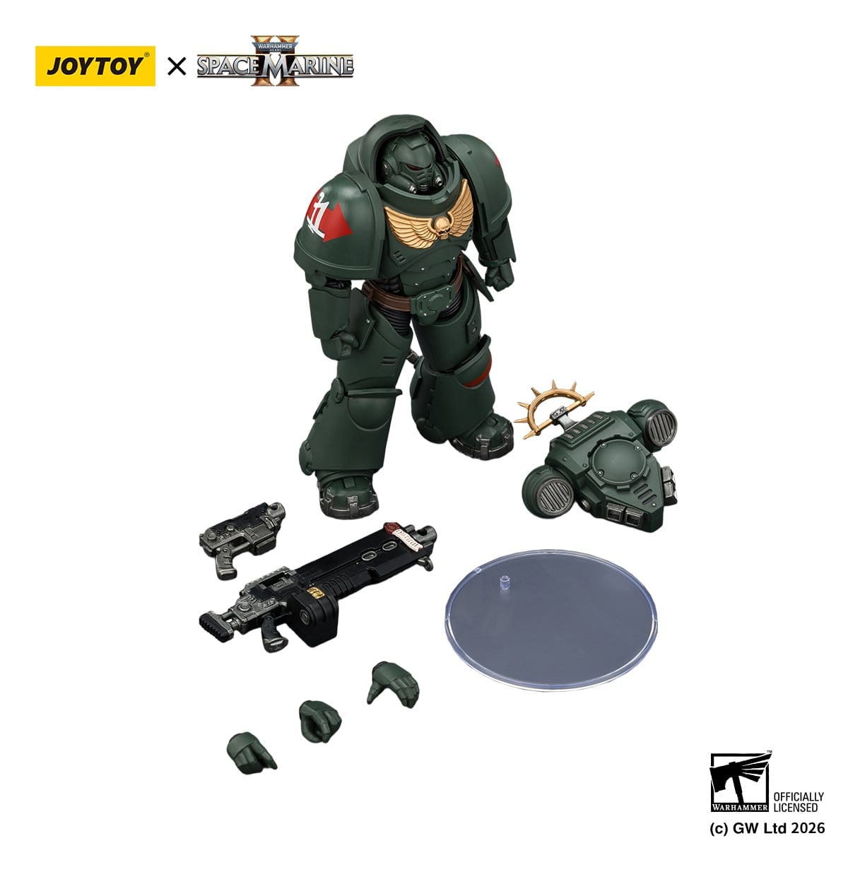 Joy Toy Warhammer 40k: Dark Angels Heavy Intercessor 13cm - Loaded Dice