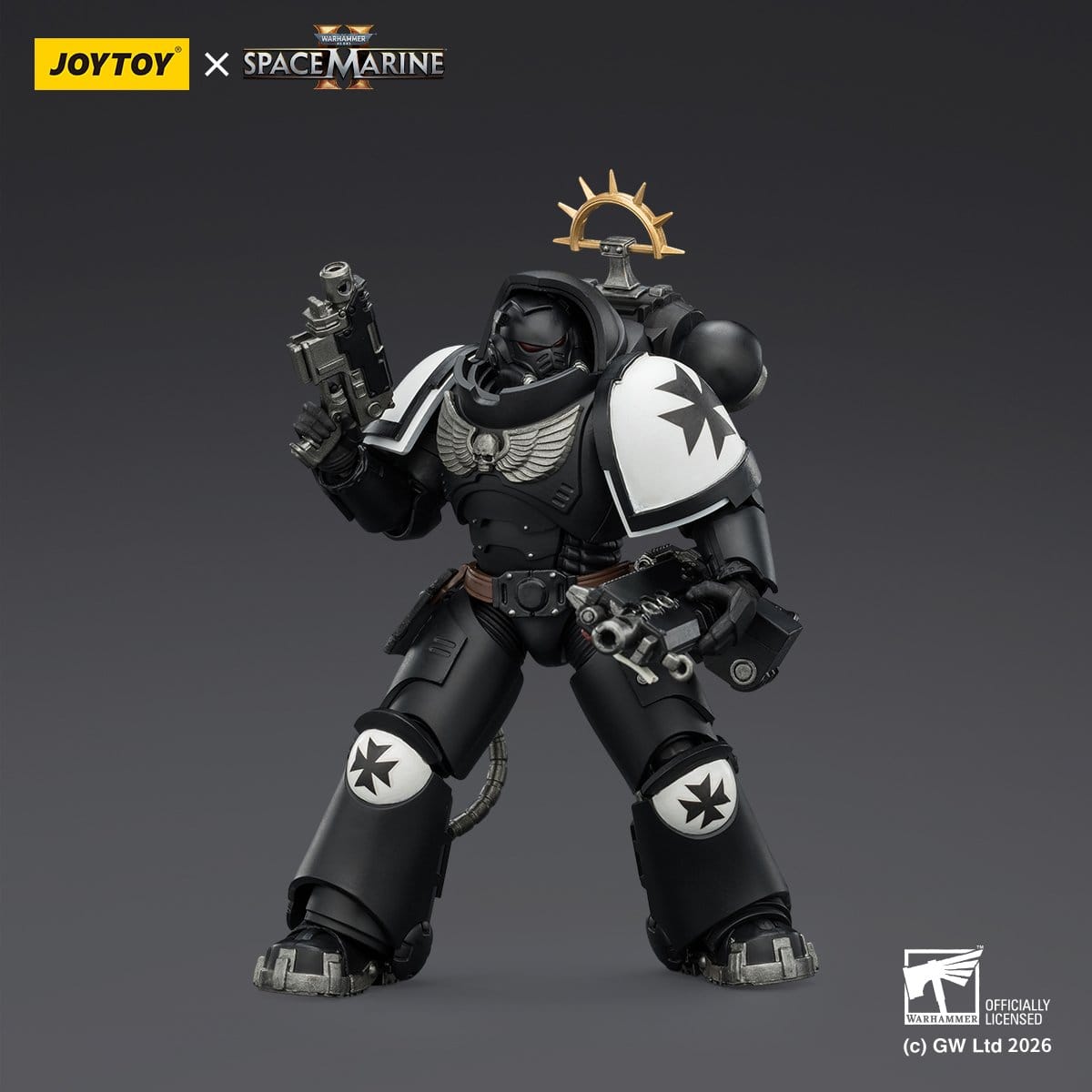 Joy Toy Warhammer 40k: Black Templars Heavy Intercessor 13cm - Loaded Dice