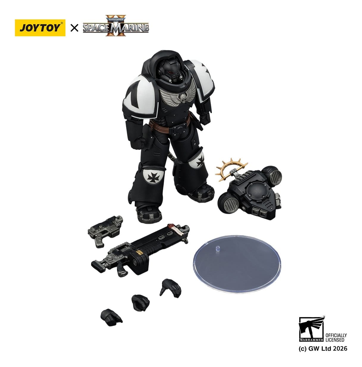 Joy Toy Warhammer 40k: Black Templars Heavy Intercessor 13cm - Loaded Dice