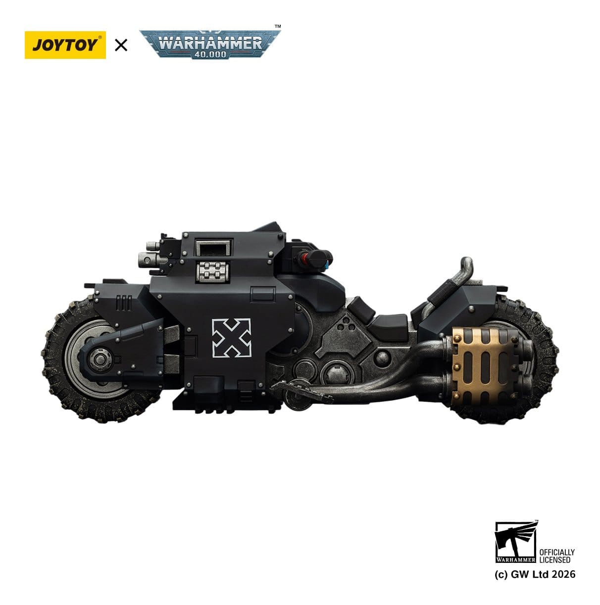 Warhammer 40,000 Raider-pattern Combat Bike Raven Guard with twin-linked bolt rifles 22 cm ETA Sep 2026 - Loaded Dice