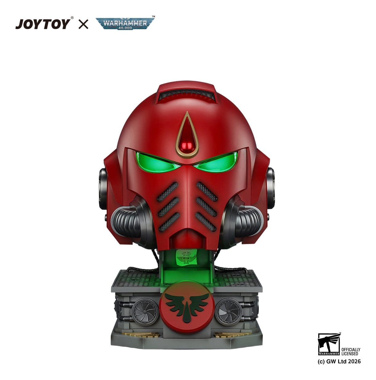 Warhammer 40k Replica Blood Angels MkX Helmet with Display Stand 44cm ETA May 2027